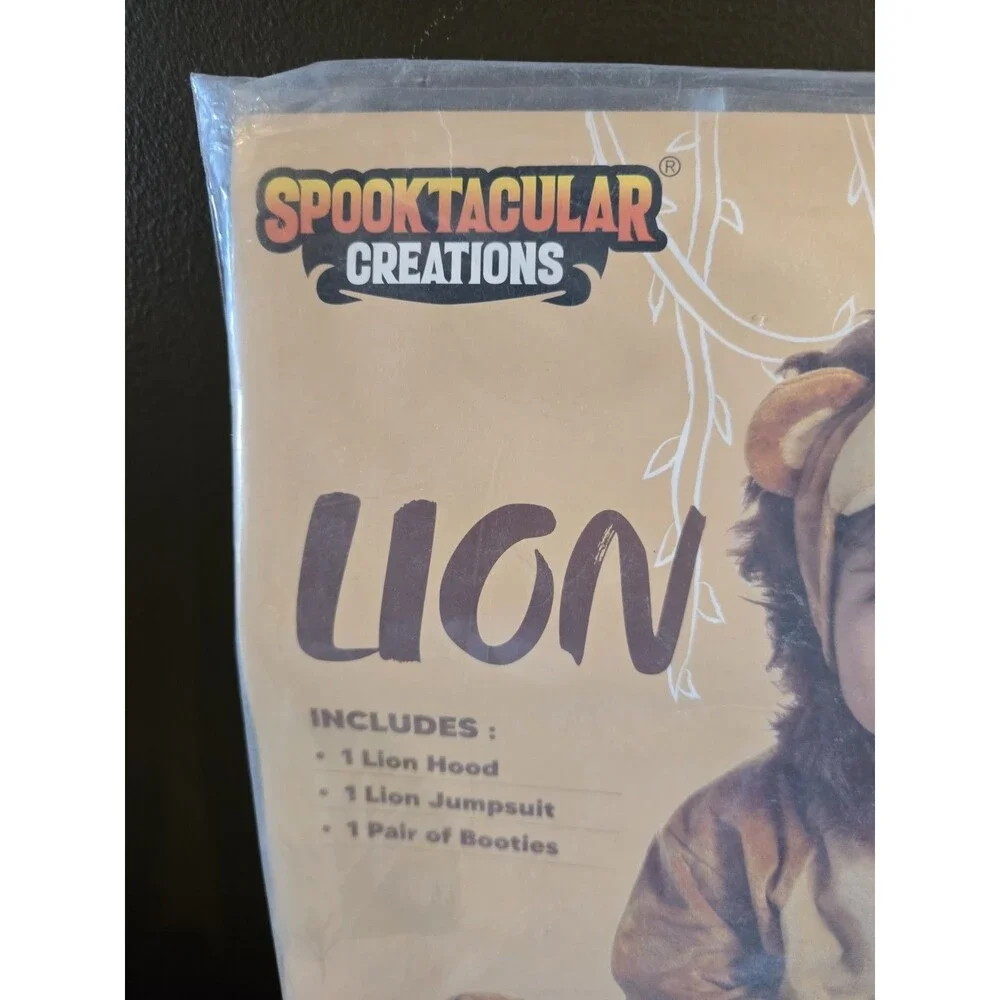 Spooktacular Creations Baby Lion Costume 12-18 Months 12M 18M Jumpsuit New C9